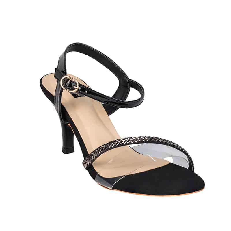 Buy Peach Heeled Sandals for Women by Blue Beauty Online | Ajio.com