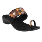 Womens Fashion Sandal Trendy Black Multi